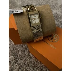 Tory Burch Bracelet Goldstone Watch NIB